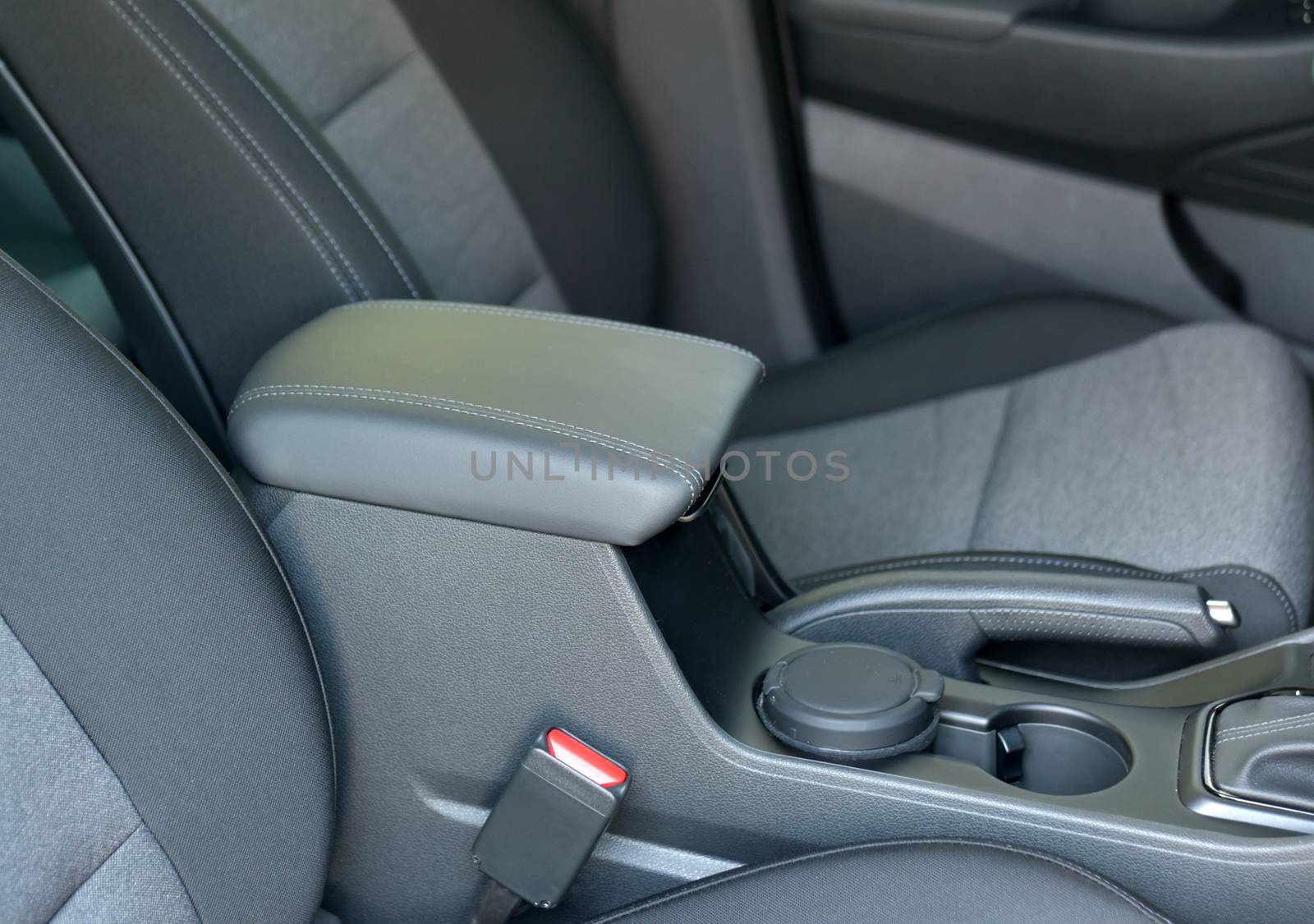 detail in the interior of the modern car