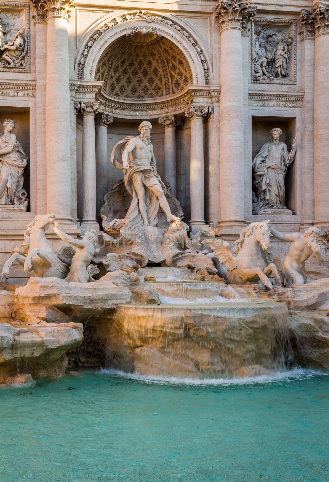 Trevi Fountain (Fontana di Trevi) in Rome. Italy
