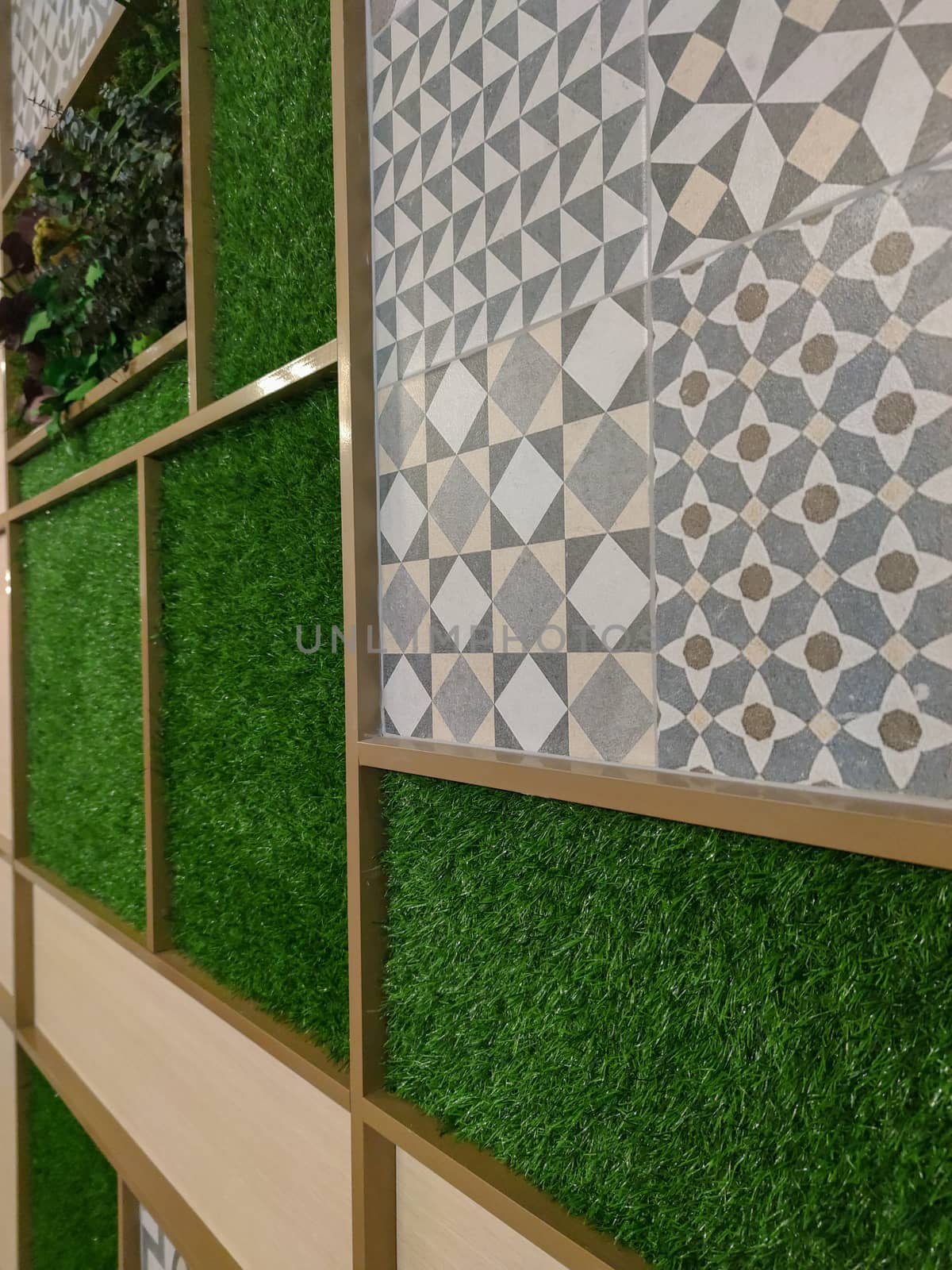 a decorative vertical grass wall by devoxer