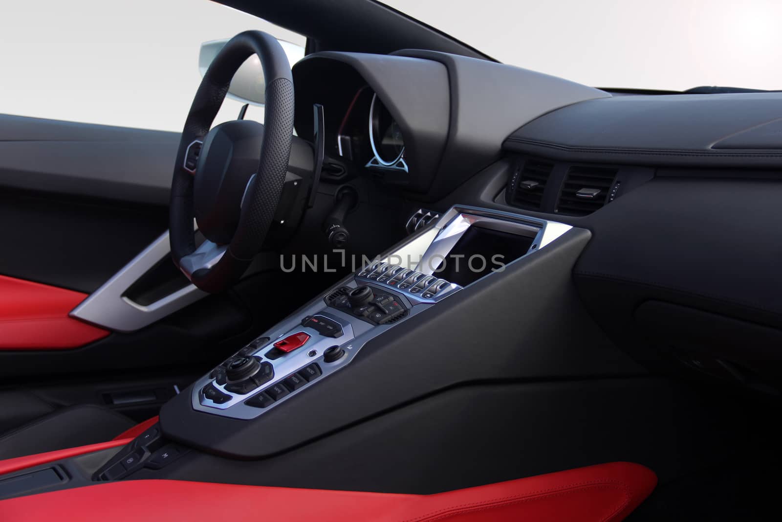 dashboard of a modern sports car by aselsa