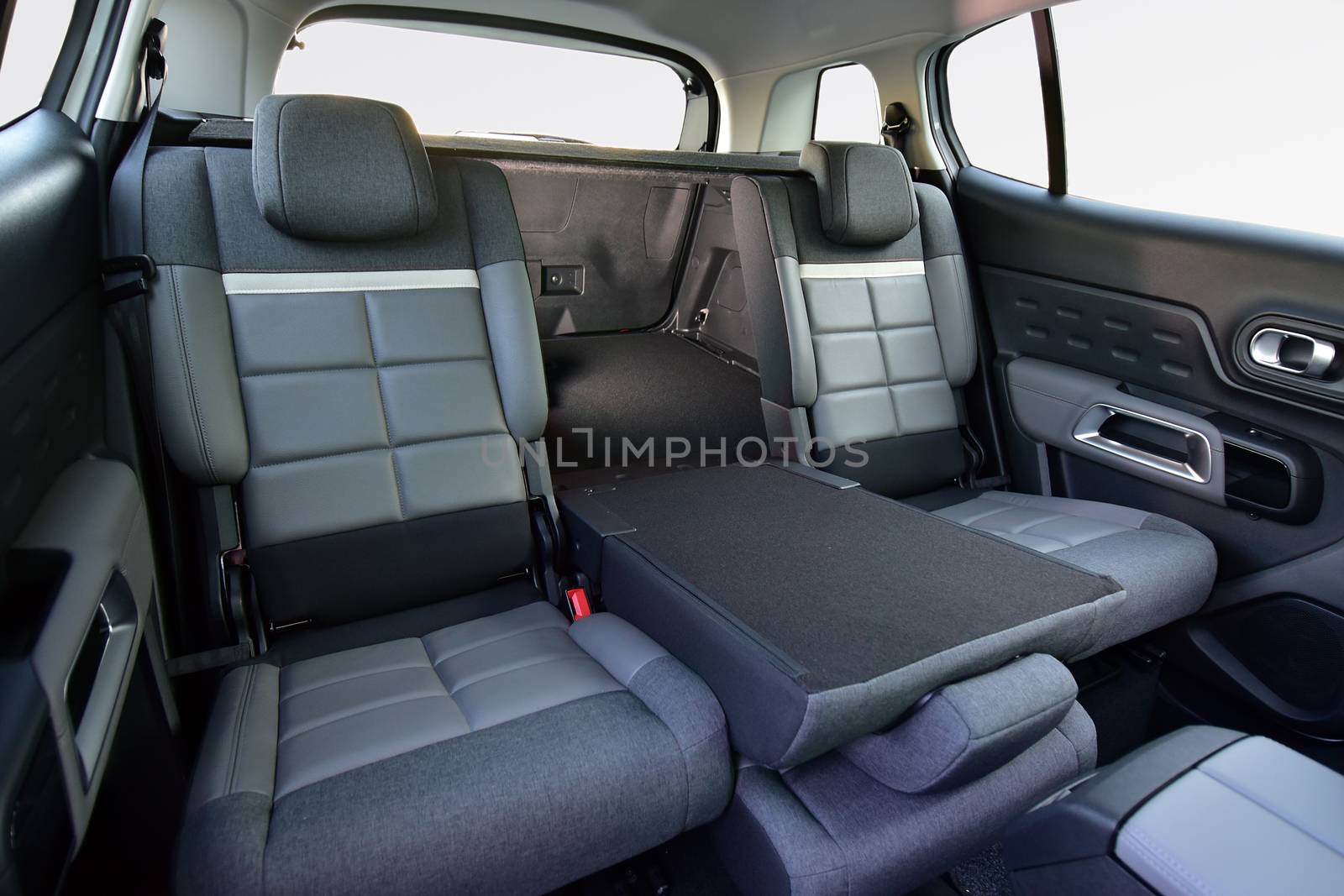 rear seatback folded in passenger car by aselsa