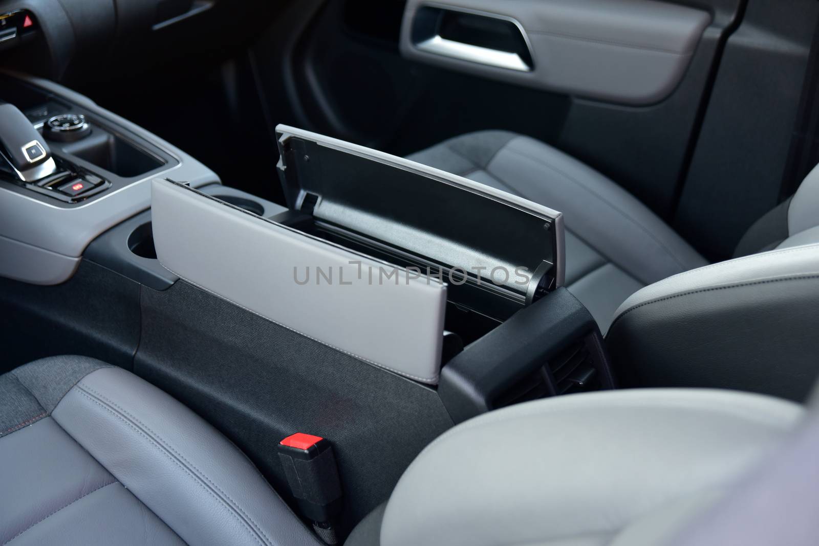 open glove compartment box inside modern car by aselsa