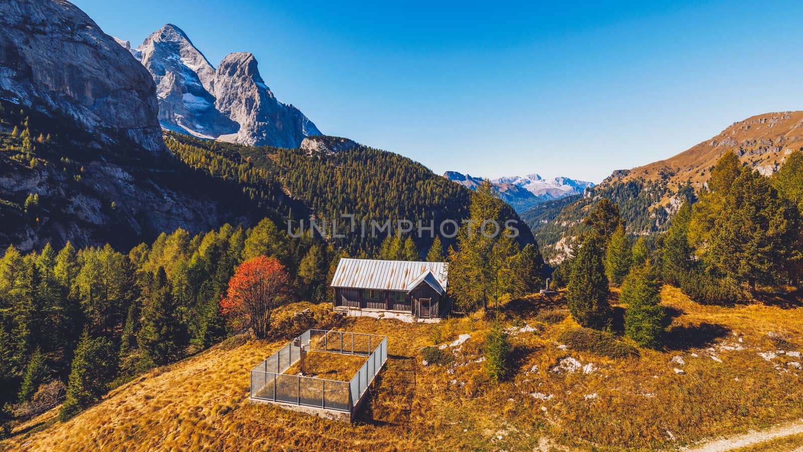 Lago Fedaia (Fedaia Lake), Fassa Valley, Trentino Alto Adige, an artificial lake and a dam near Canazei city, located at the foot of Marmolada massif. Fedaia Lake is the Province of Belluno, Italy.
