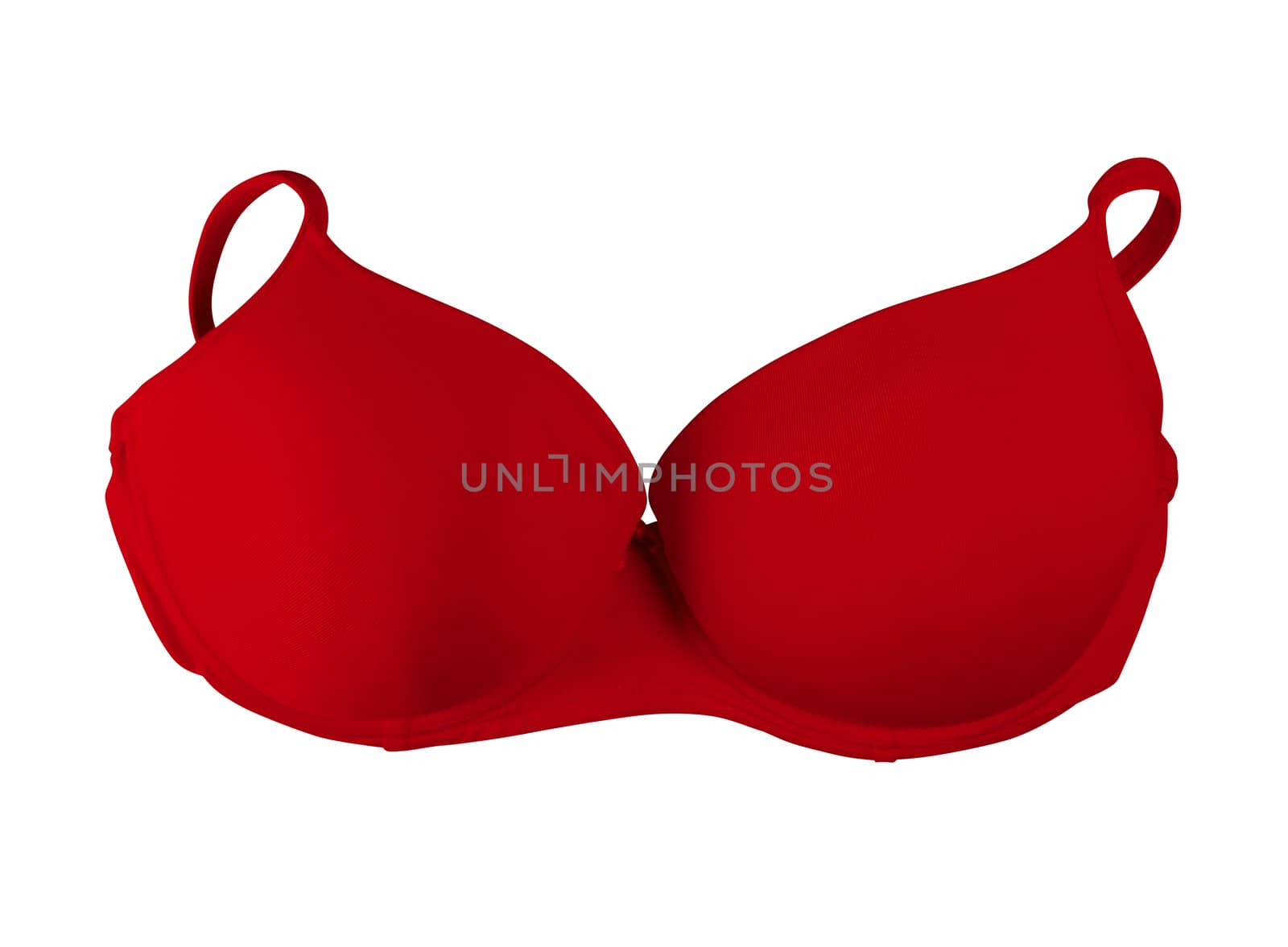 Brassiere isolated - red by Venakr