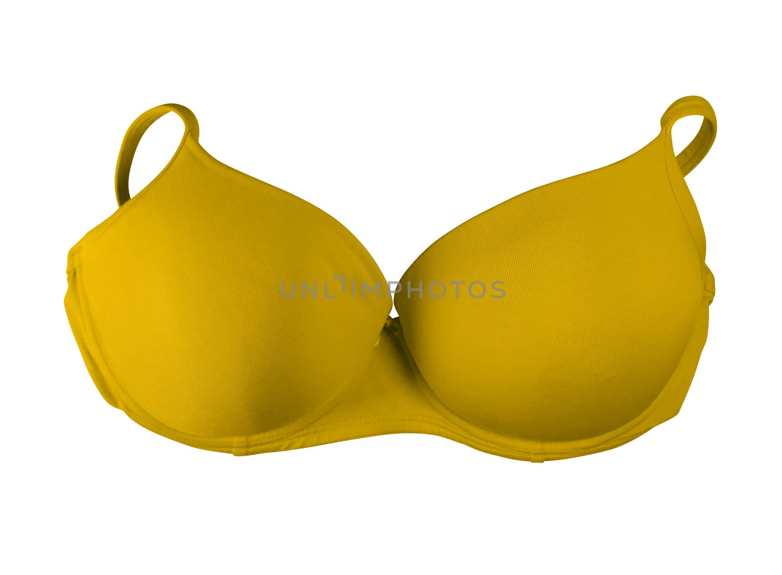 Brassiere isolated - yellow by Venakr