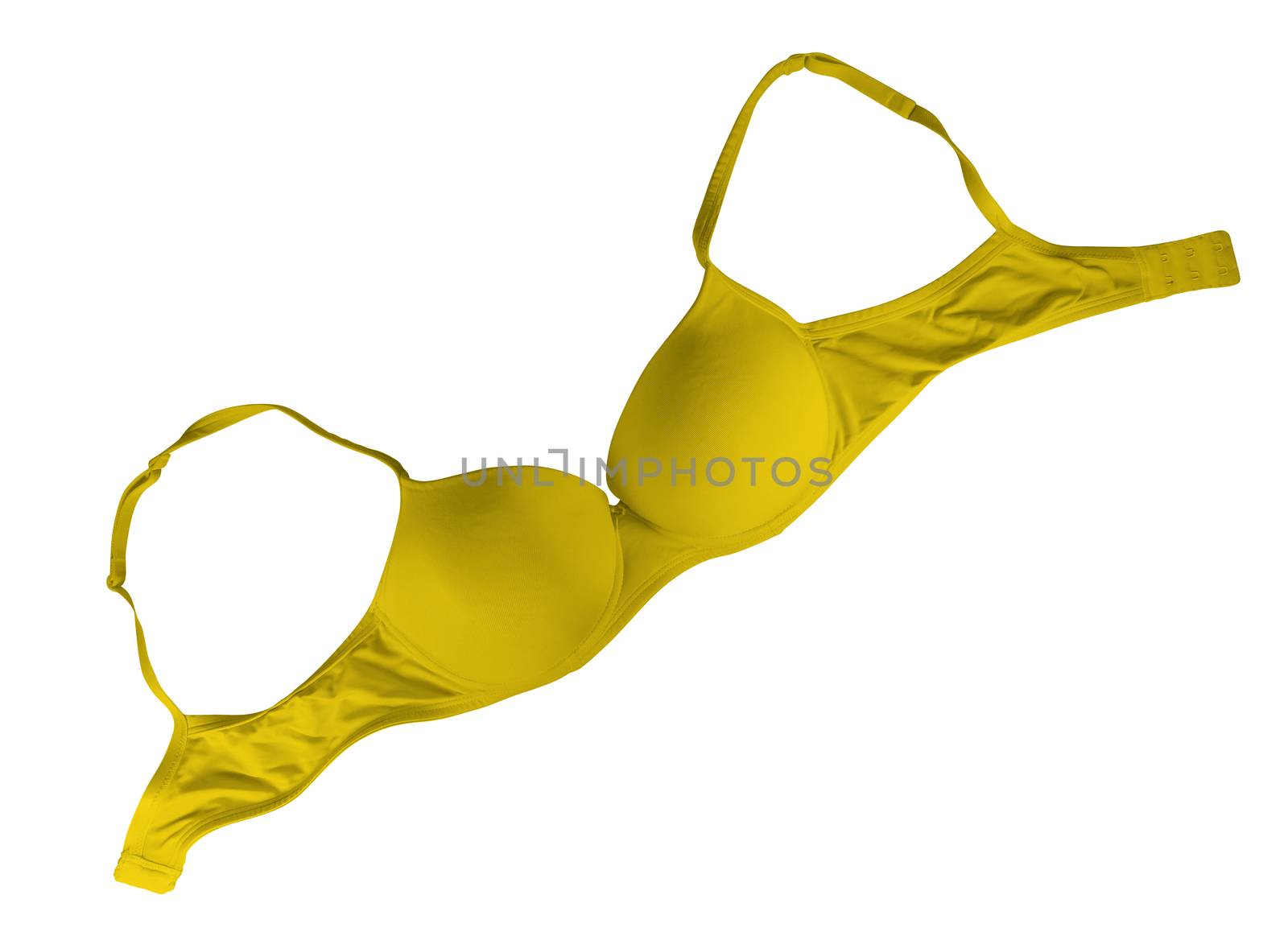 Brassiere isolated - Yellow by Venakr