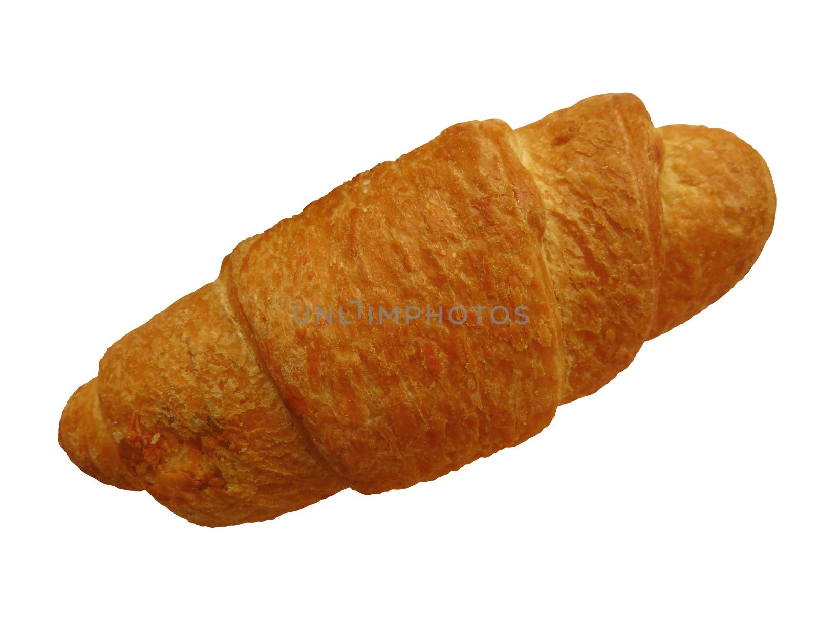 Croissant isolated on white background. Clipping Path included.