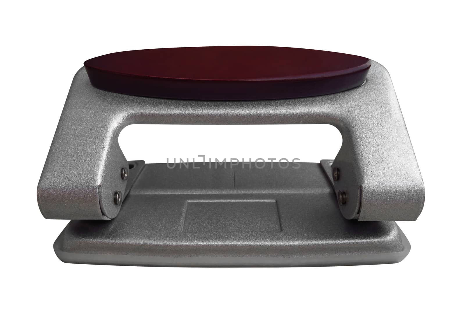 Hole puncher isolated on a white. Clipping path included.