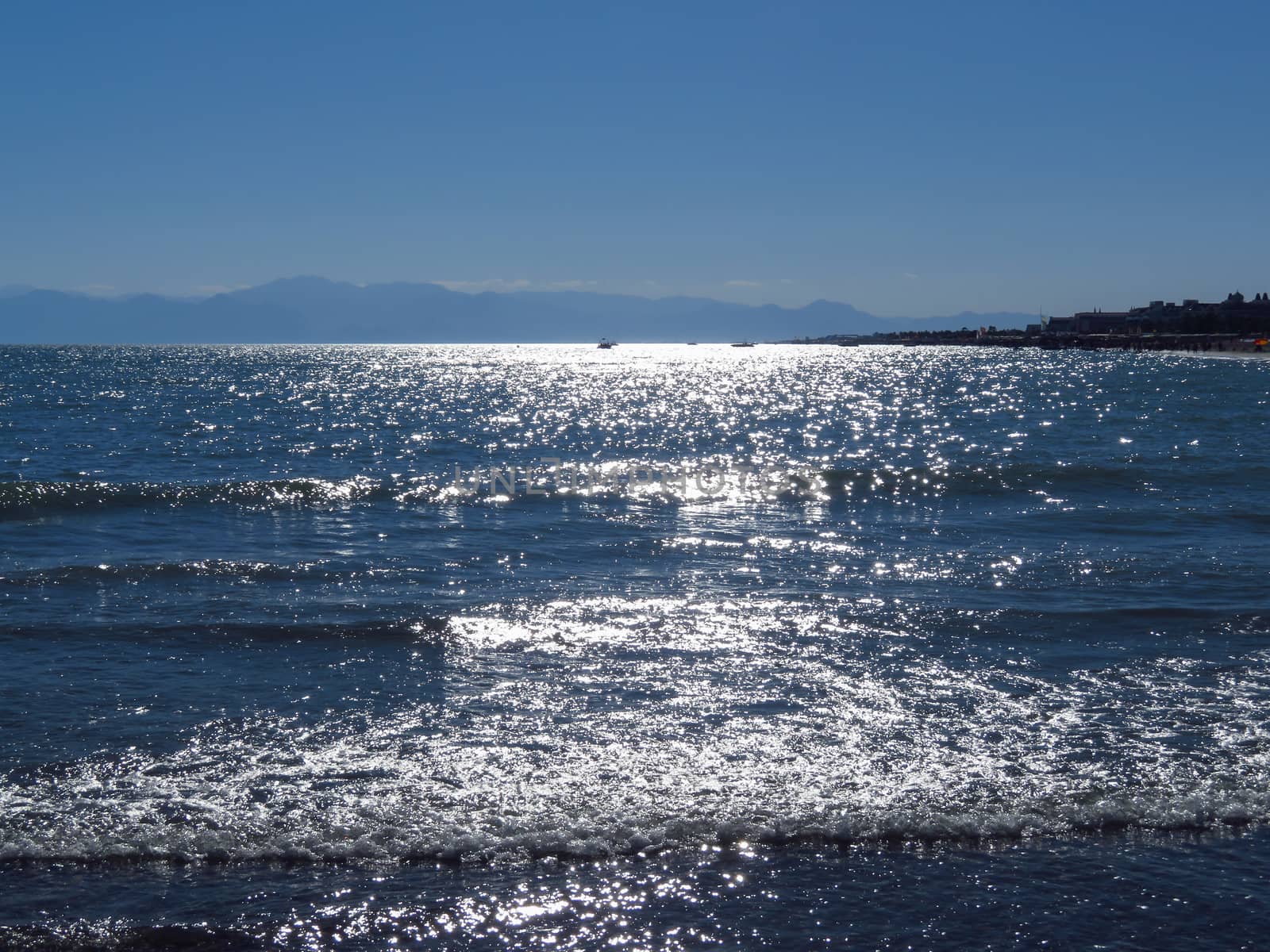 View of Mediterranean sea in Turkey, Belek
