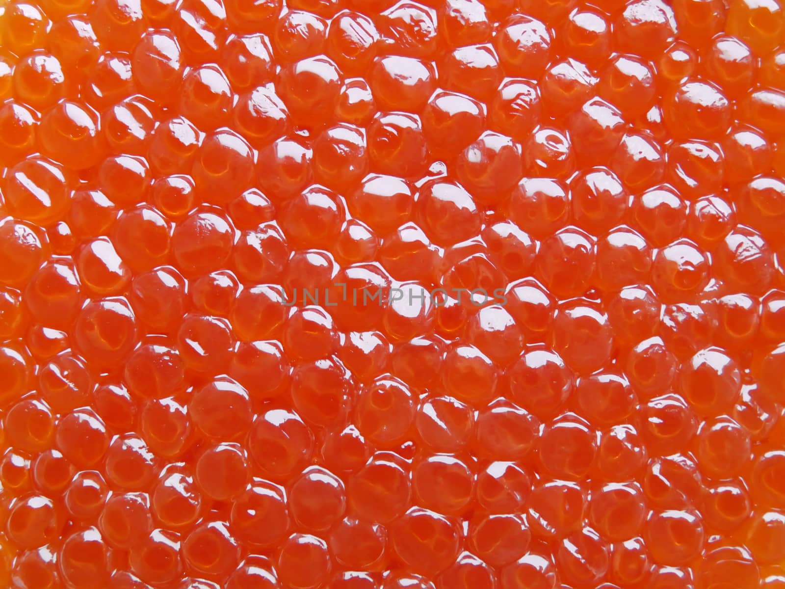 Background pattern of salmon fish red caviar close up