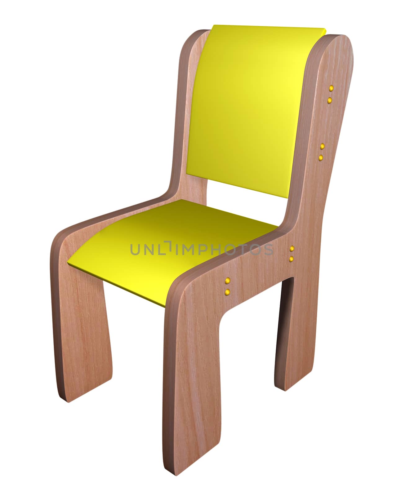 Children chair - yellow by Venakr