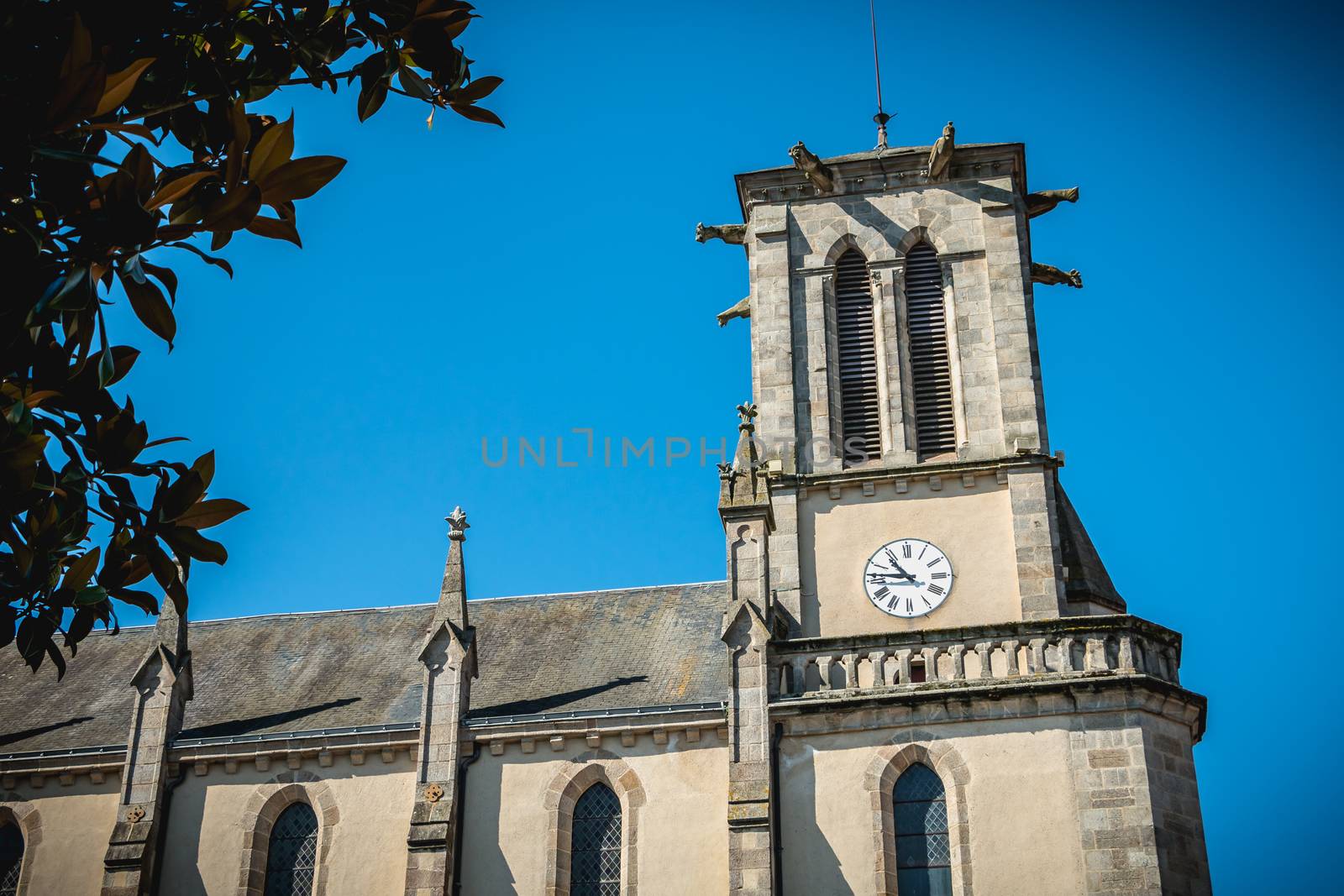 architectural detail of Saint Jean-Baptiste Church in Montaigu by AtlanticEUROSTOXX