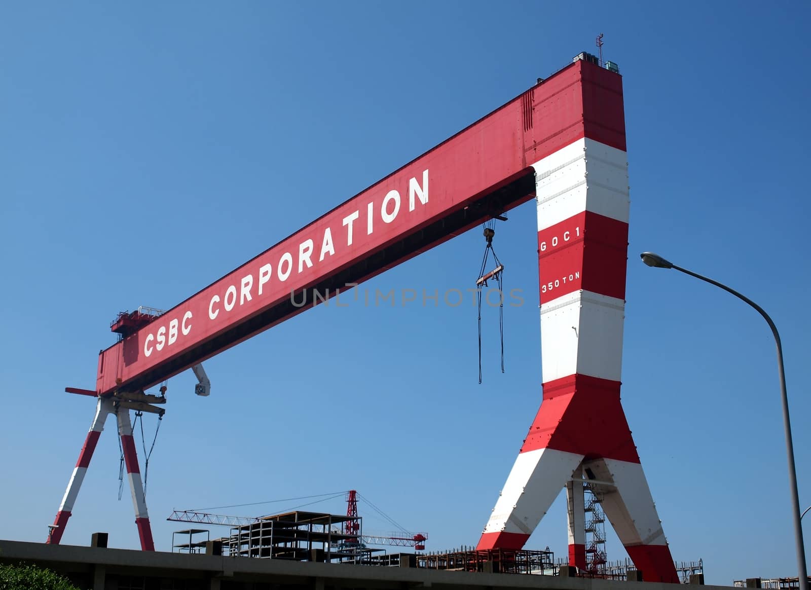 KAOHSIUNG, TAIWAN, JUNE 4: CSBC Corporation in Taiwan increased its sales in May by 41.19%, reports Bloomberg Financial Services on June 4, 2012 in Kaohsiung . Pictured here is one of the CSBC shipbuilding facilities.