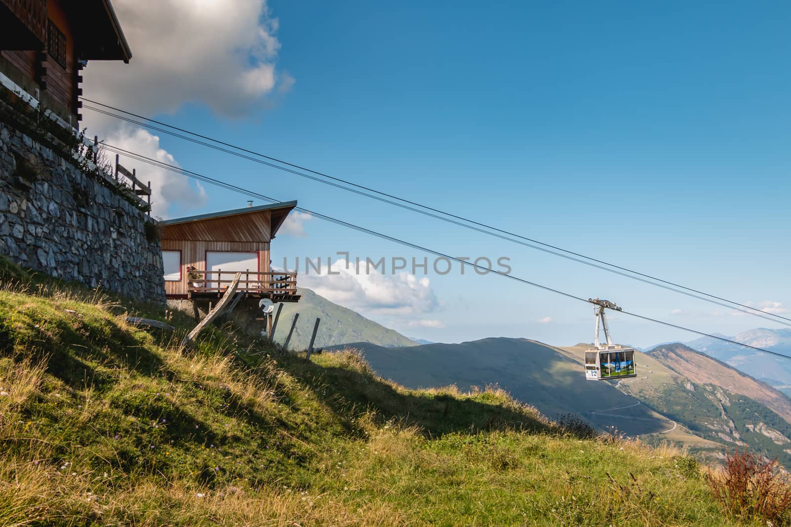 cable car that connects directly the city center of Saint Lary t by AtlanticEUROSTOXX