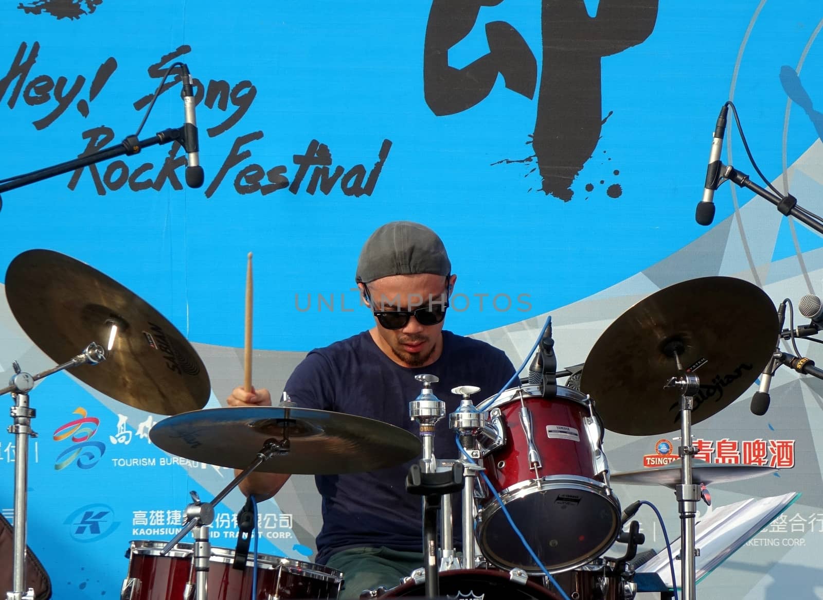 Drummer Performs at Rock Festival by shiyali