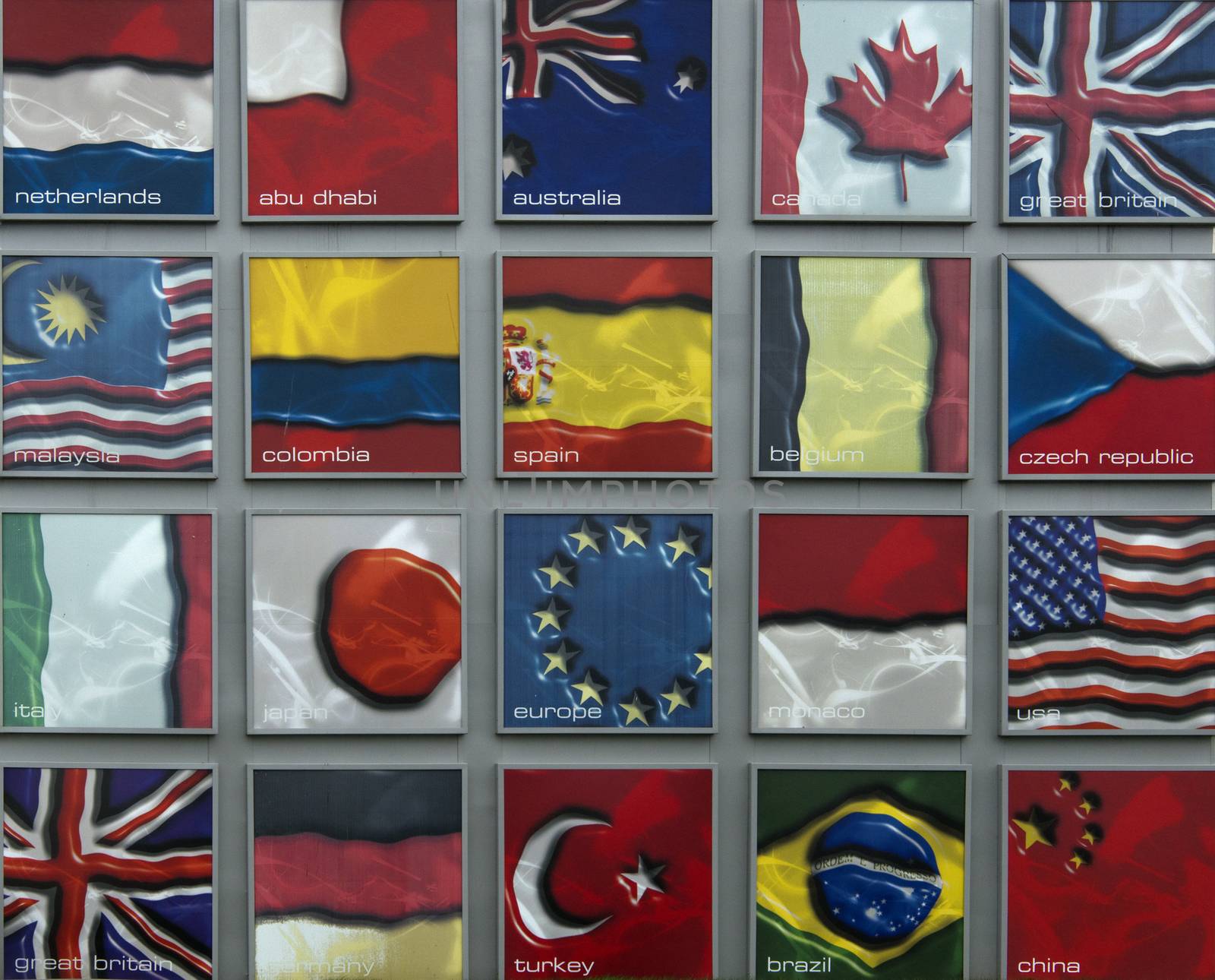 Flags of the Formula 1 nations
