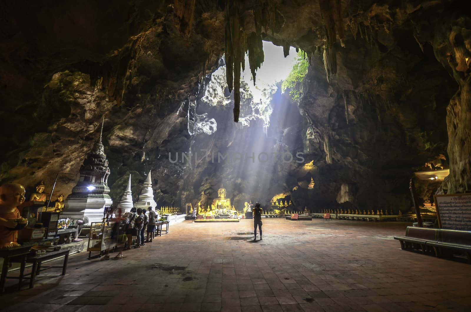 Ray of light from Khao Luang Cave. by khongkha