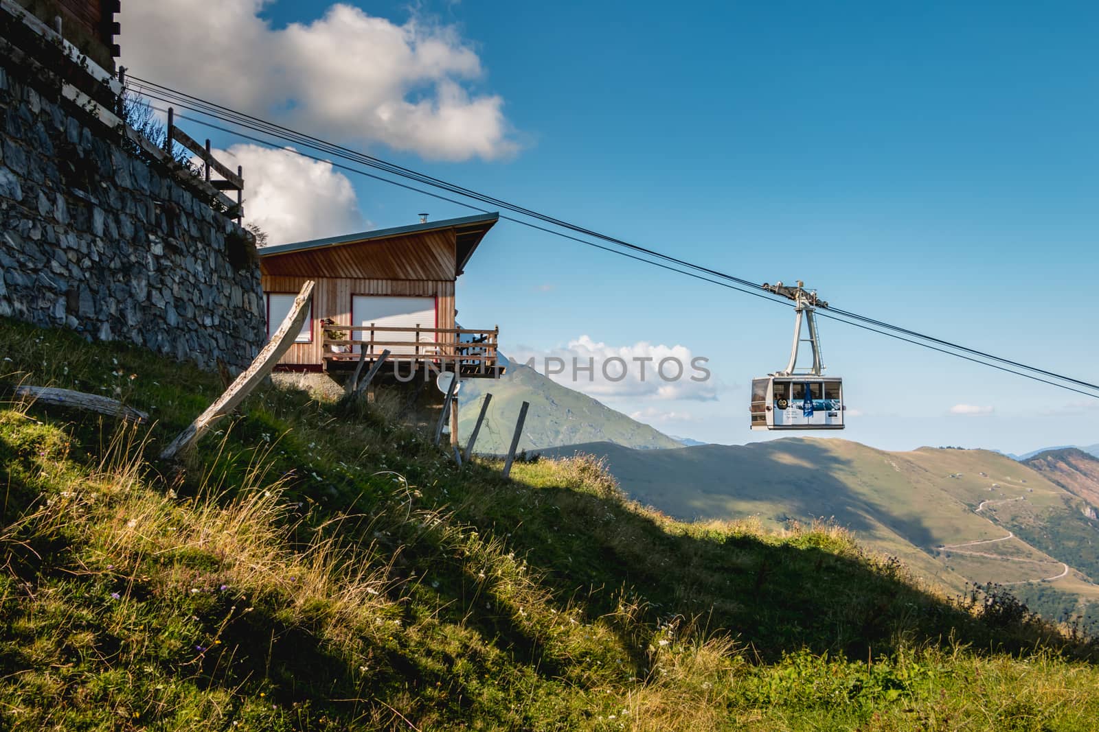 cable car that connects directly the city center of Saint Lary t by AtlanticEUROSTOXX