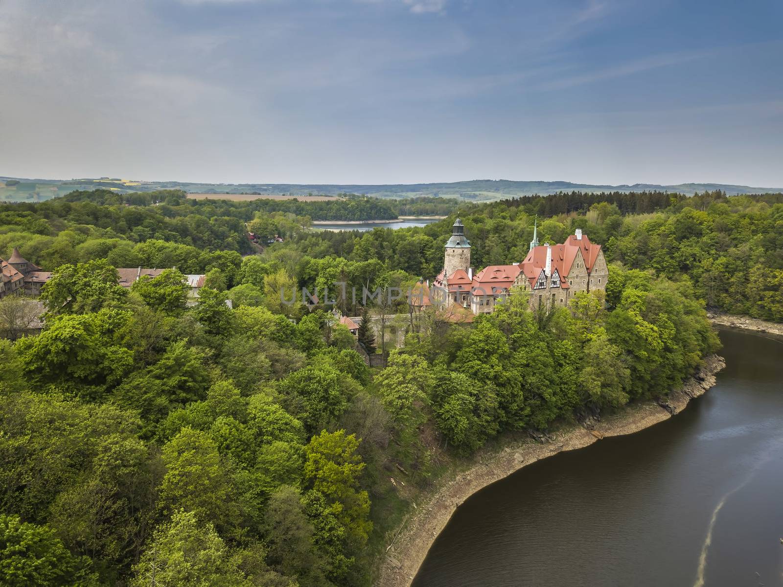 Majestic Czocha castle in spring by furzyk73