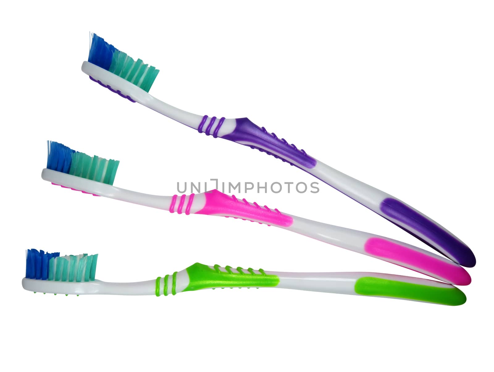 Tooth brushes isolated isolated on white. Clipping path included.
