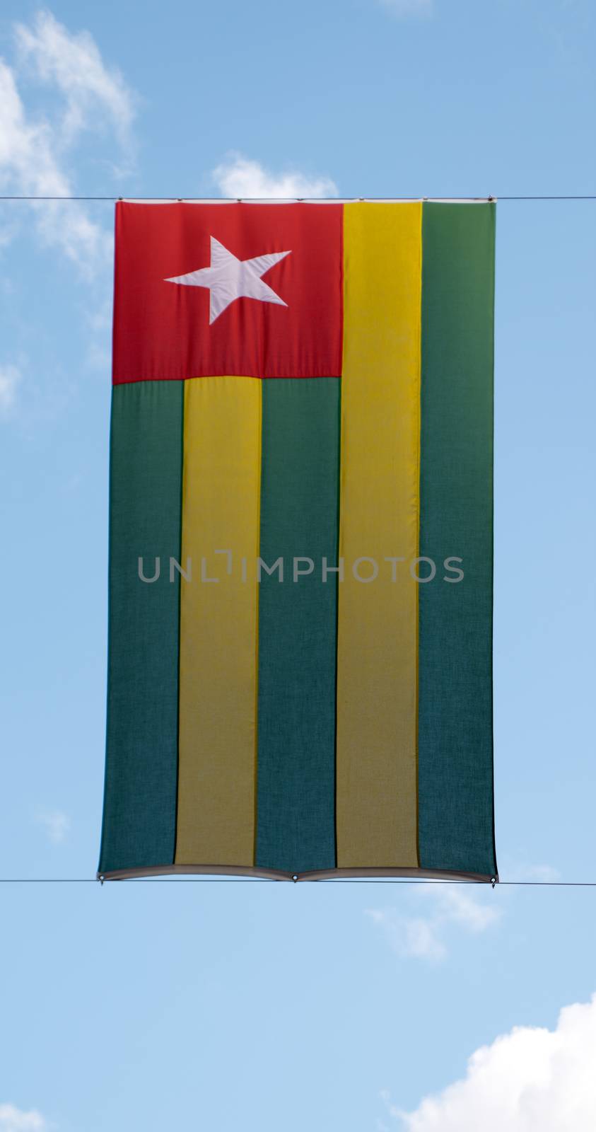 Flag of Togo vertical