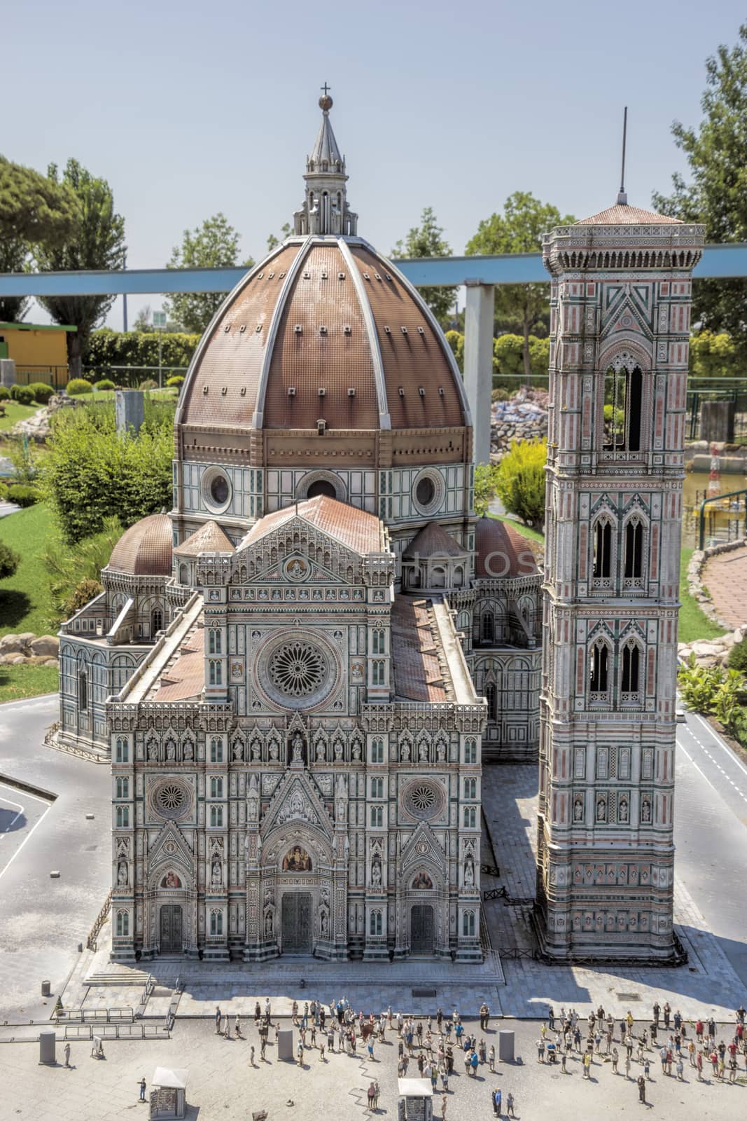 Rimini, Italy - June 13, 2017: Italy in miniature, a thematic park in Emilia Romagna. Was built Ivo Rambaldi in 1970