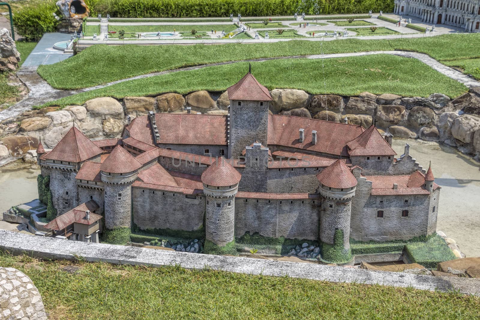 Rimini, Italy - June 13, 2017: Italy in miniature, a thematic park in Emilia Romagna. Was built Ivo Rambaldi in 1970