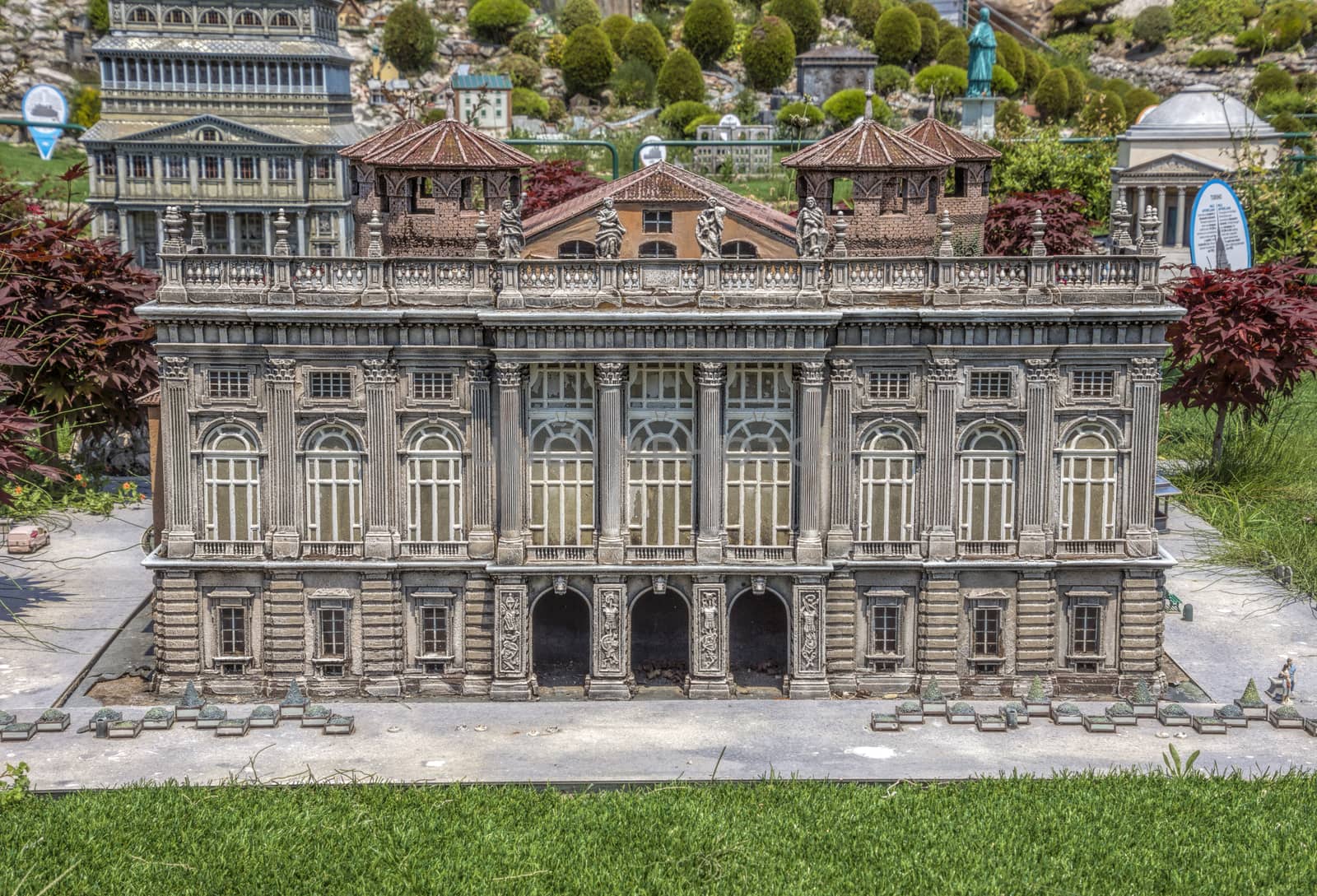 Rimini, Italy - June 13, 2017: Italy in miniature, a thematic park in Emilia Romagna. Was built Ivo Rambaldi in 1970