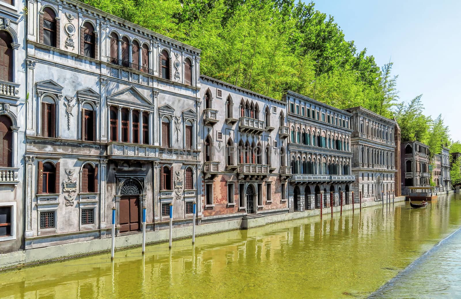 Rimini, Italy - June 13, 2017: Italy in miniature, a thematic park in Emilia Romagna. Was built Ivo Rambaldi in 1970