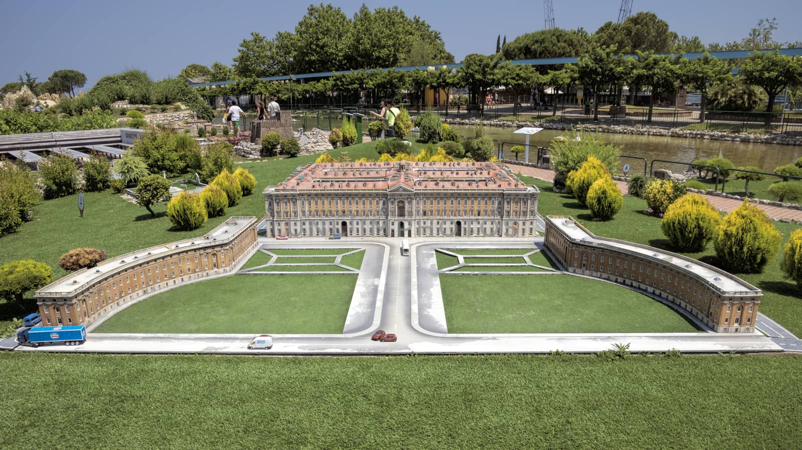 Rimini, Italy - June 13, 2017: Italy in miniature, a thematic park in Emilia Romagna. Was built Ivo Rambaldi in 1970