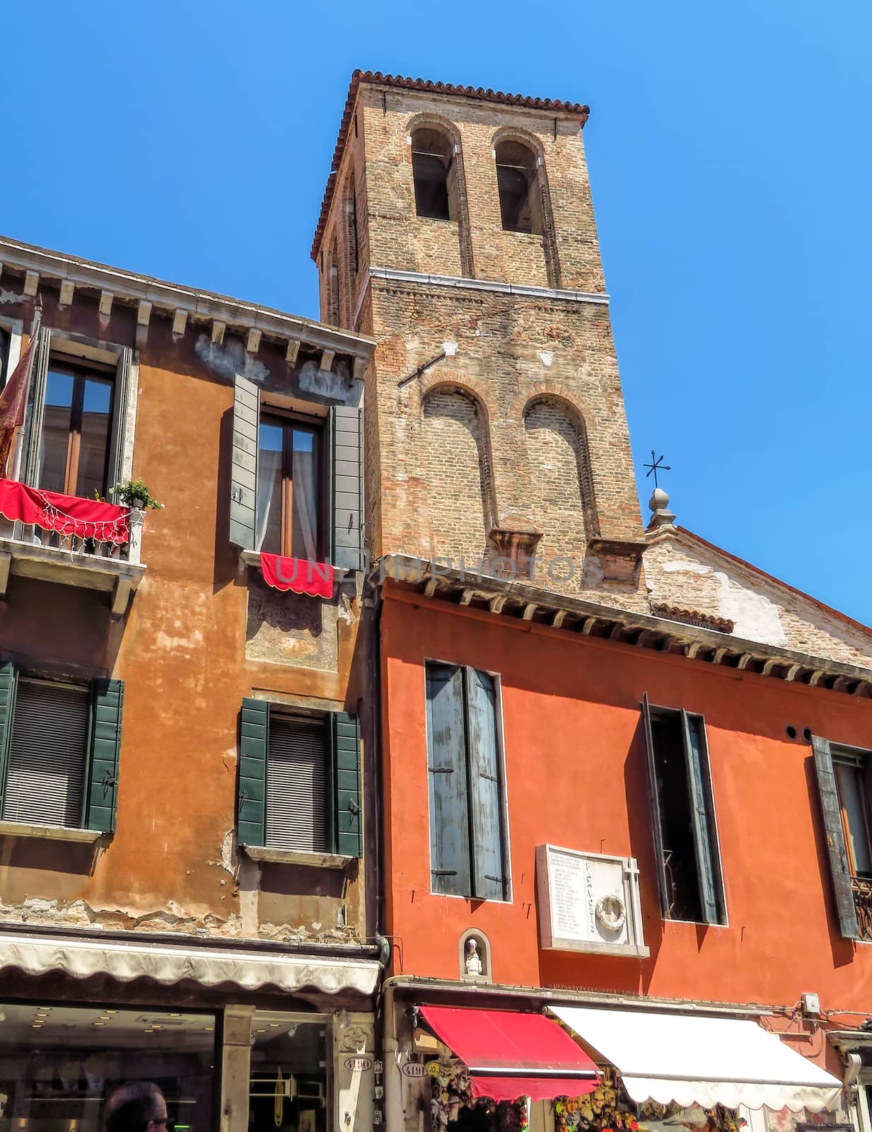 Venice, Italy - June 20, 2017: Architecture of old city in Venice, Italy