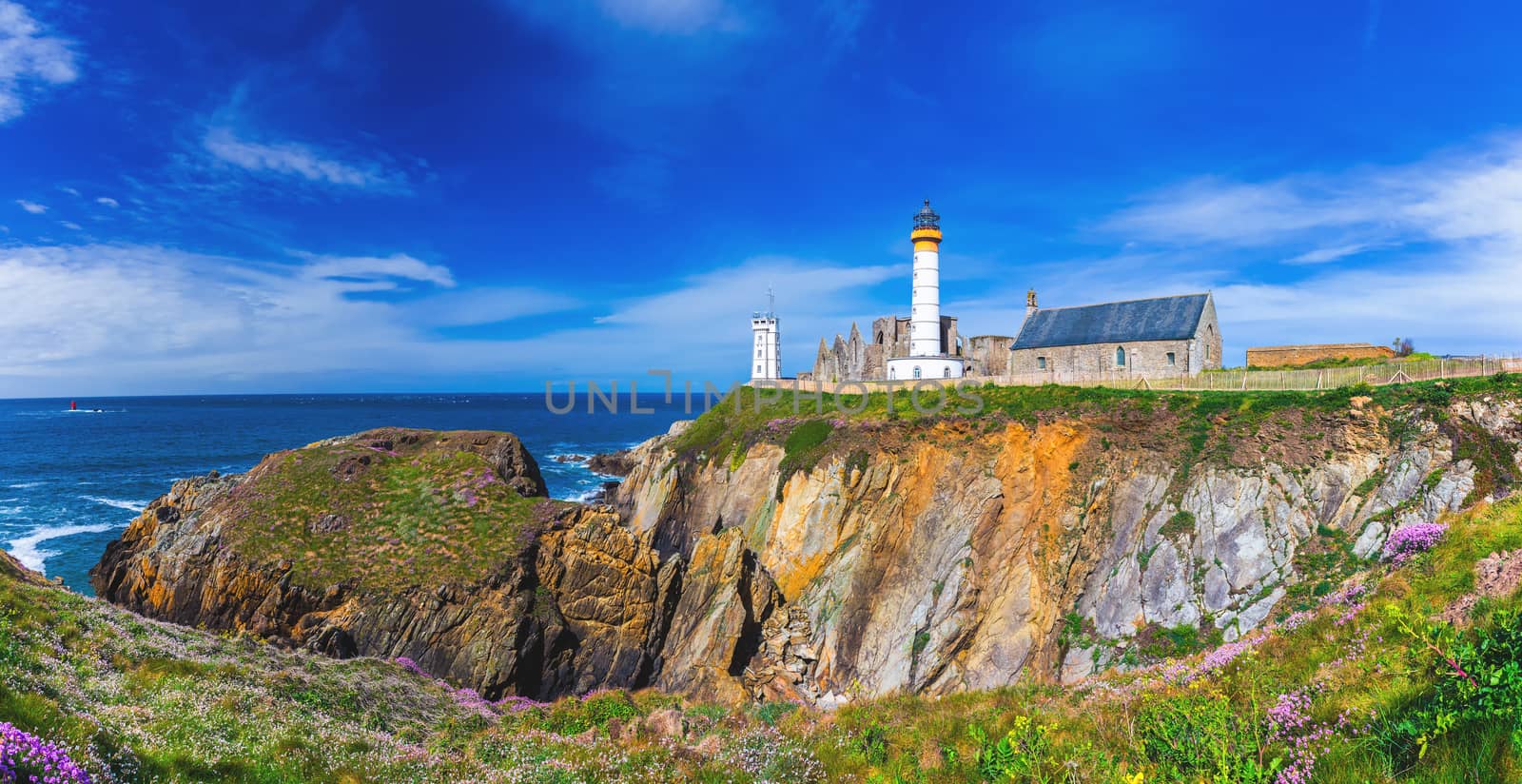 Lighthouse Pointe de Saint-Mathieu, Brittany (Bretagne), France