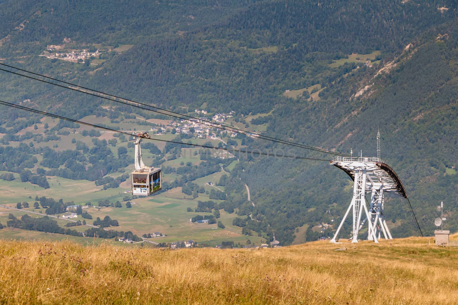 cable car that connects directly the city center of Saint Lary t by AtlanticEUROSTOXX