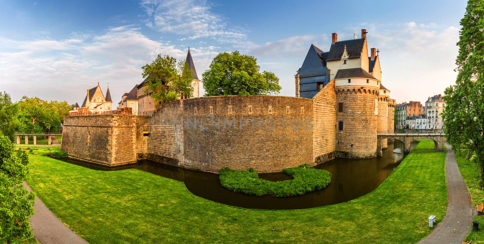 Castle of the Dukes of Brittany (Chateau des Ducs de Bretagne) in Nantes, France
