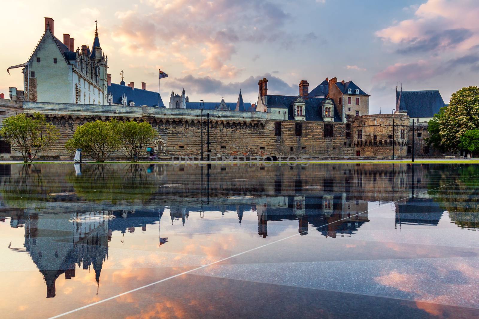 Castle of the Dukes of Brittany (Chateau des Ducs de Bretagne) in Nantes, France