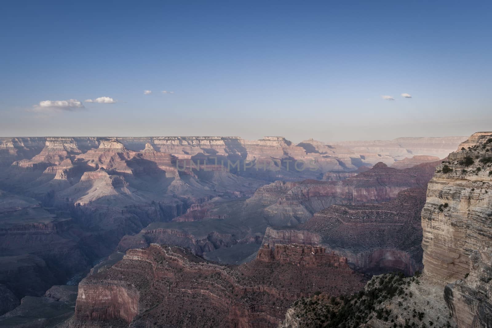 Beautiful Landscape of Grand Canyon north rim during dusk by tanaonte