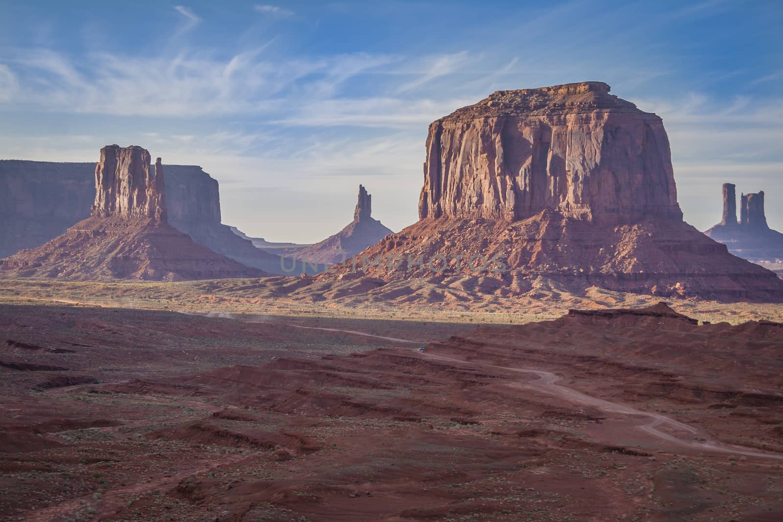 Monument Valley, desert canyon in USA by tanaonte