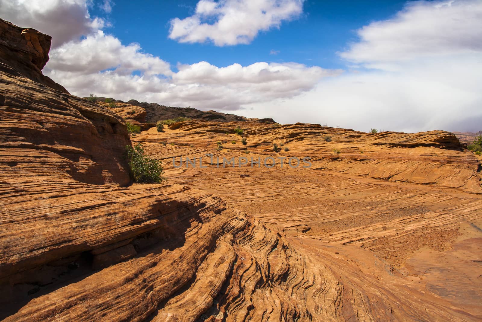 Red Rock Background and Red Sandstone near Page, Arizona.