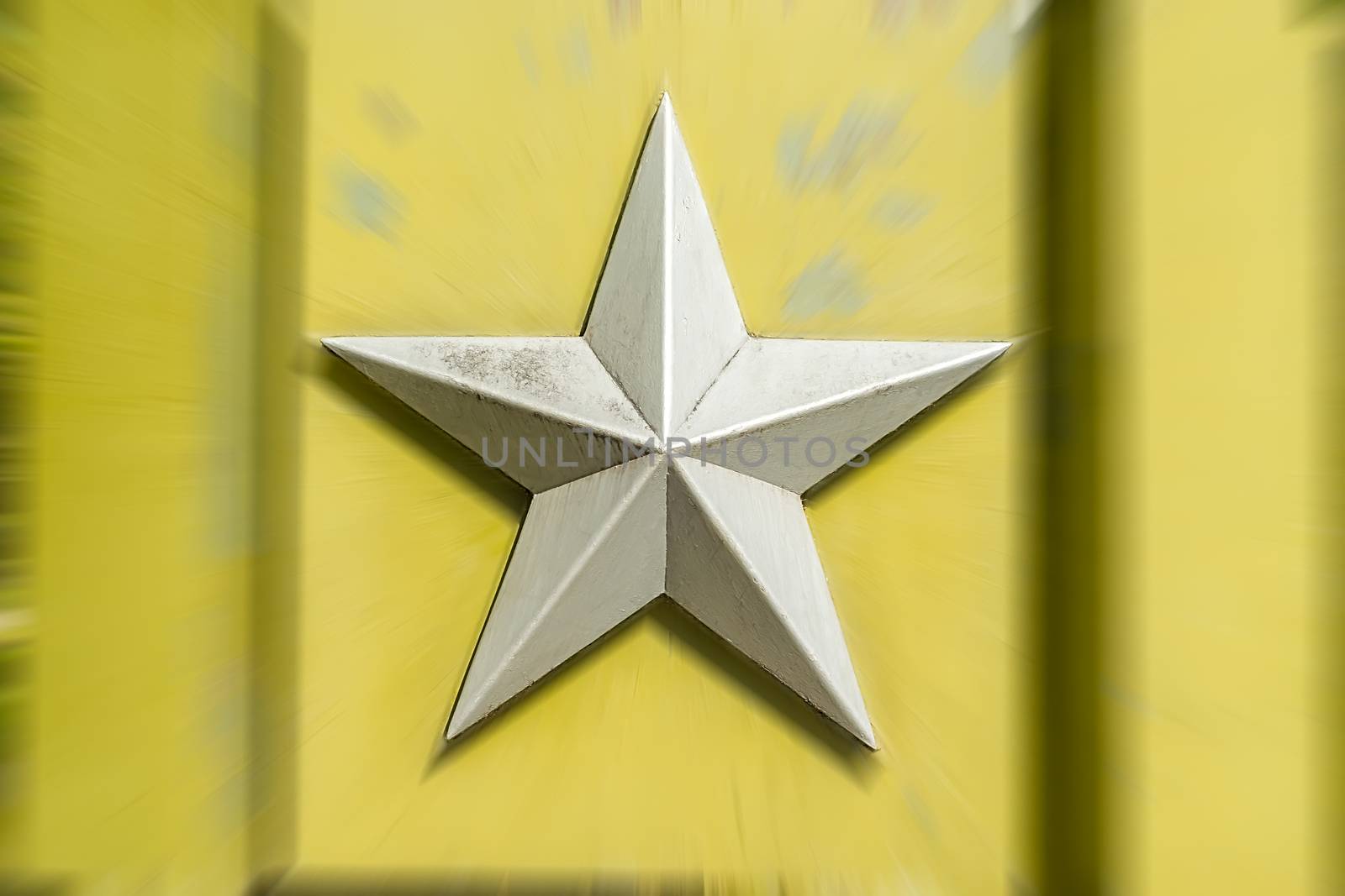 silver metal five pointed Soviet star by jk3030