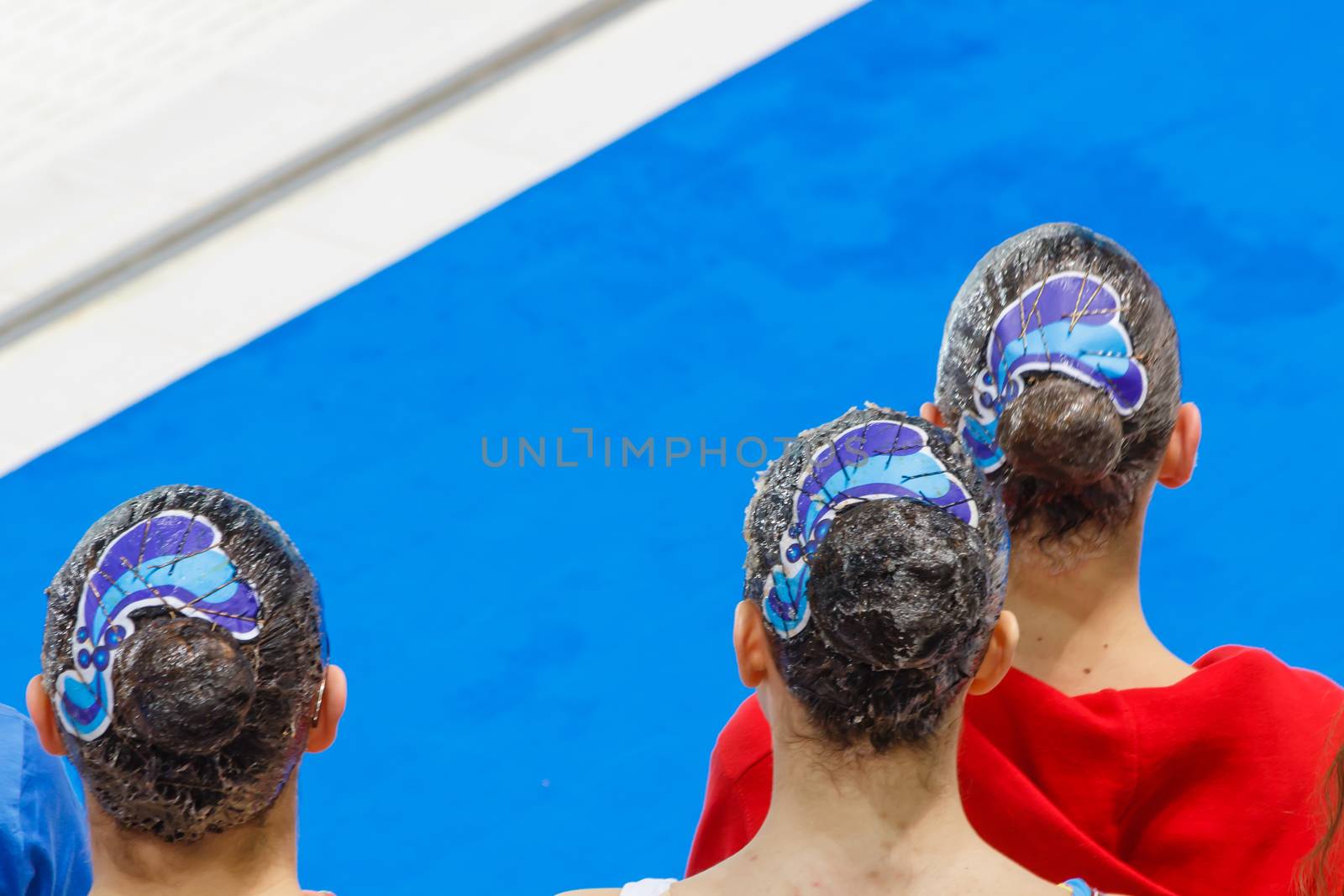 combing of synchronized swimming athletes by grancanaria