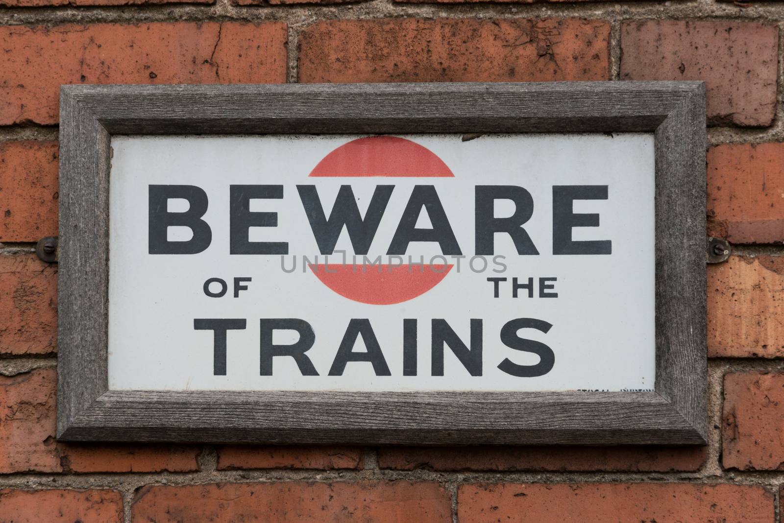 Beware of the trains Sign by TimAwe