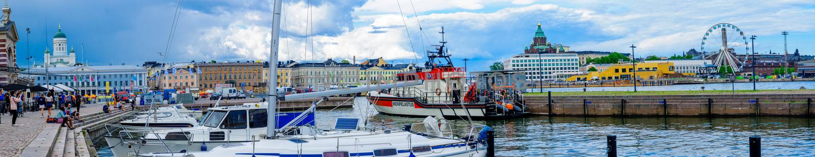 Panoramic view of the south harbor, in Helsinki by RnDmS