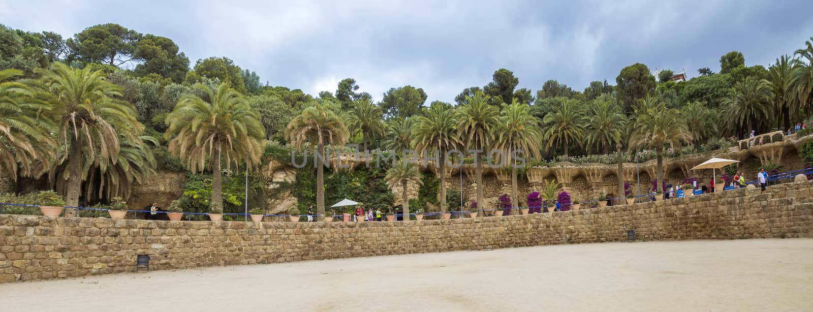 Panoramic view of Park Guell by Venakr