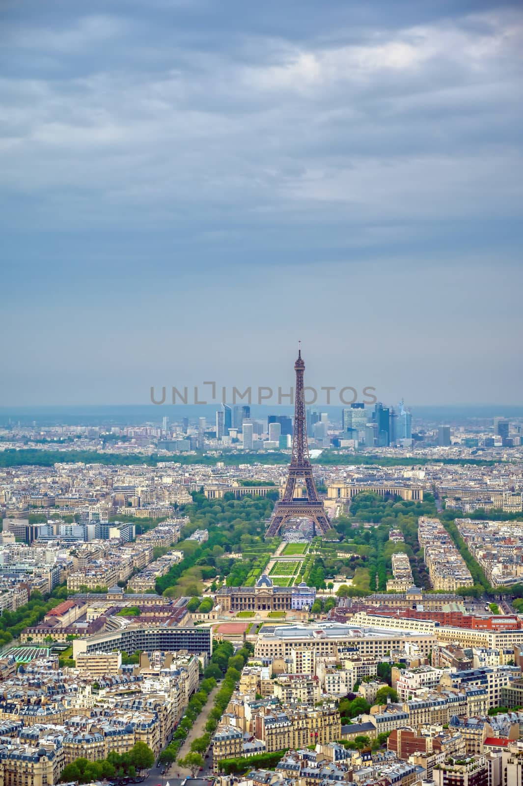 Aerial view of Paris, France by jbyard22