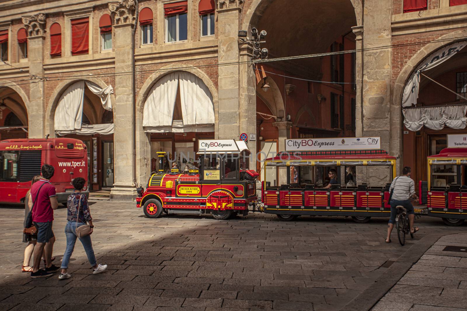 Touristic train in Bologna by pippocarlot