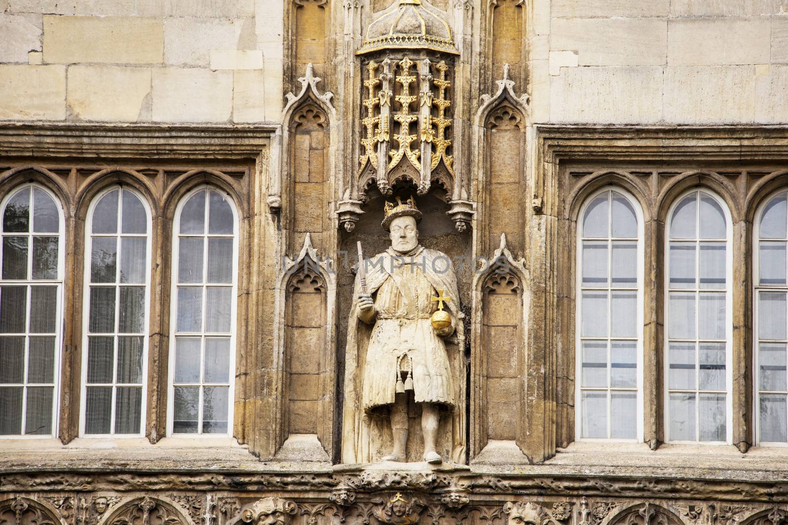 UK, Cambridge - August 2018: Trinity College, King Henry VIII ho by mrs_vision