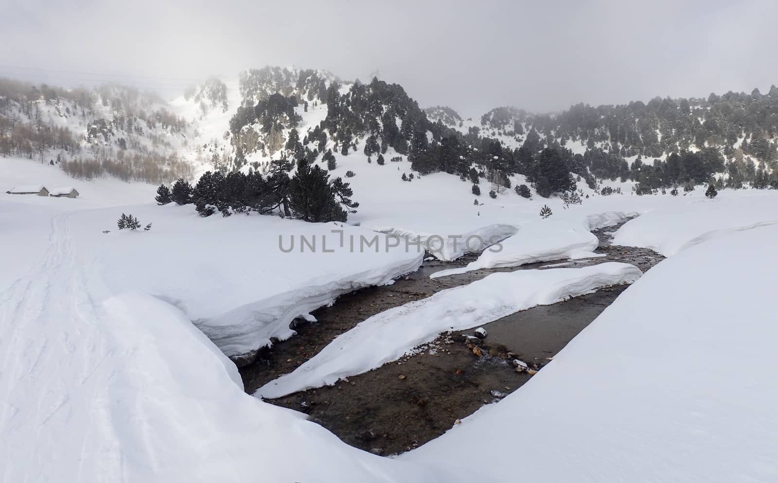 winter landscape, Lareccio canals and Colombe pass by mauro_piccardi