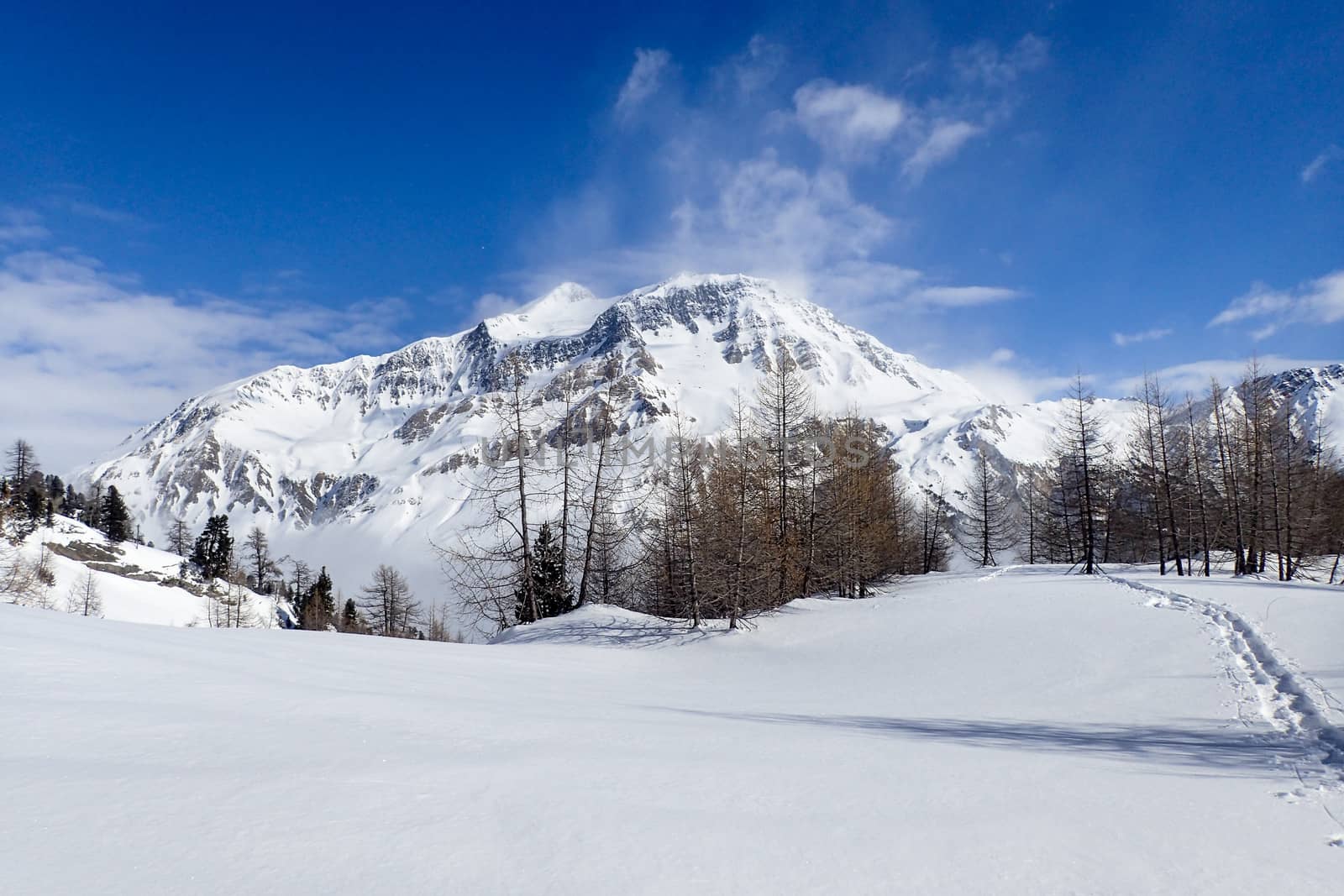 winter landscape, Lareccio canals and Colombe pass by mauro_piccardi