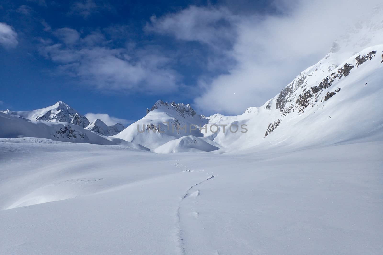 winter landscape, Lareccio canals and Colombe pass by mauro_piccardi