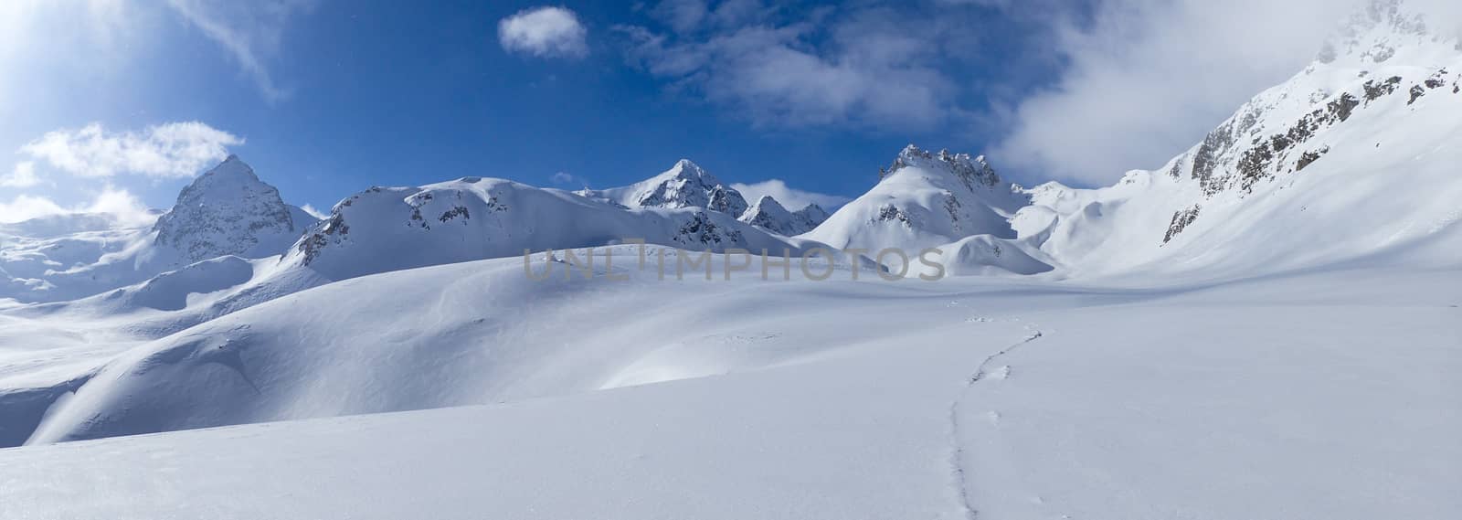 winter landscape, Lareccio canals and Colombe pass by mauro_piccardi